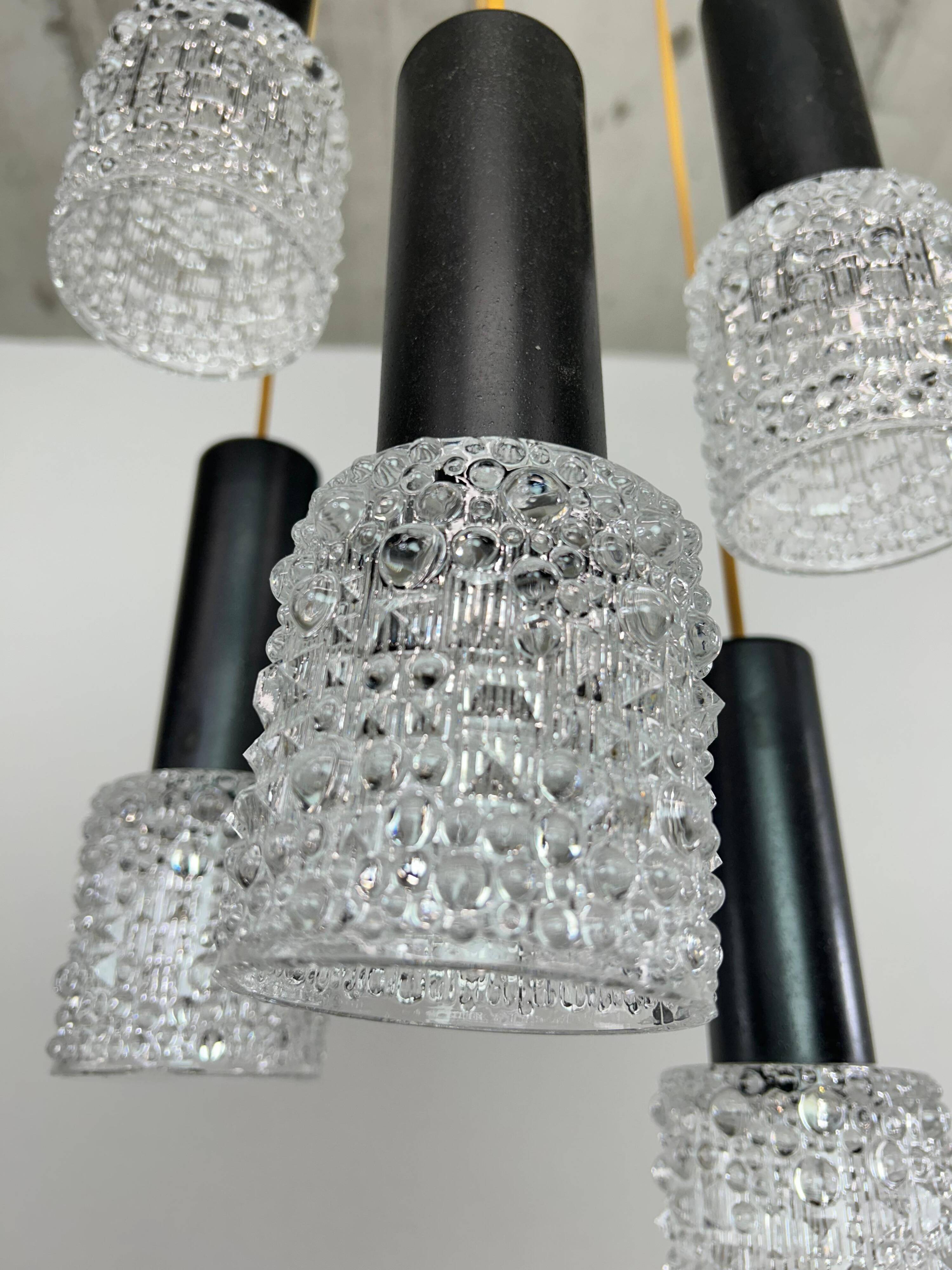 Modern mid-century pendant lamp by Elektroinstala Jílové