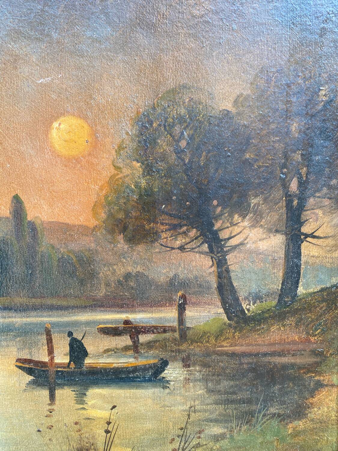 19th century pond landscape