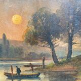 Paysage d’étang XIXEME siècle
