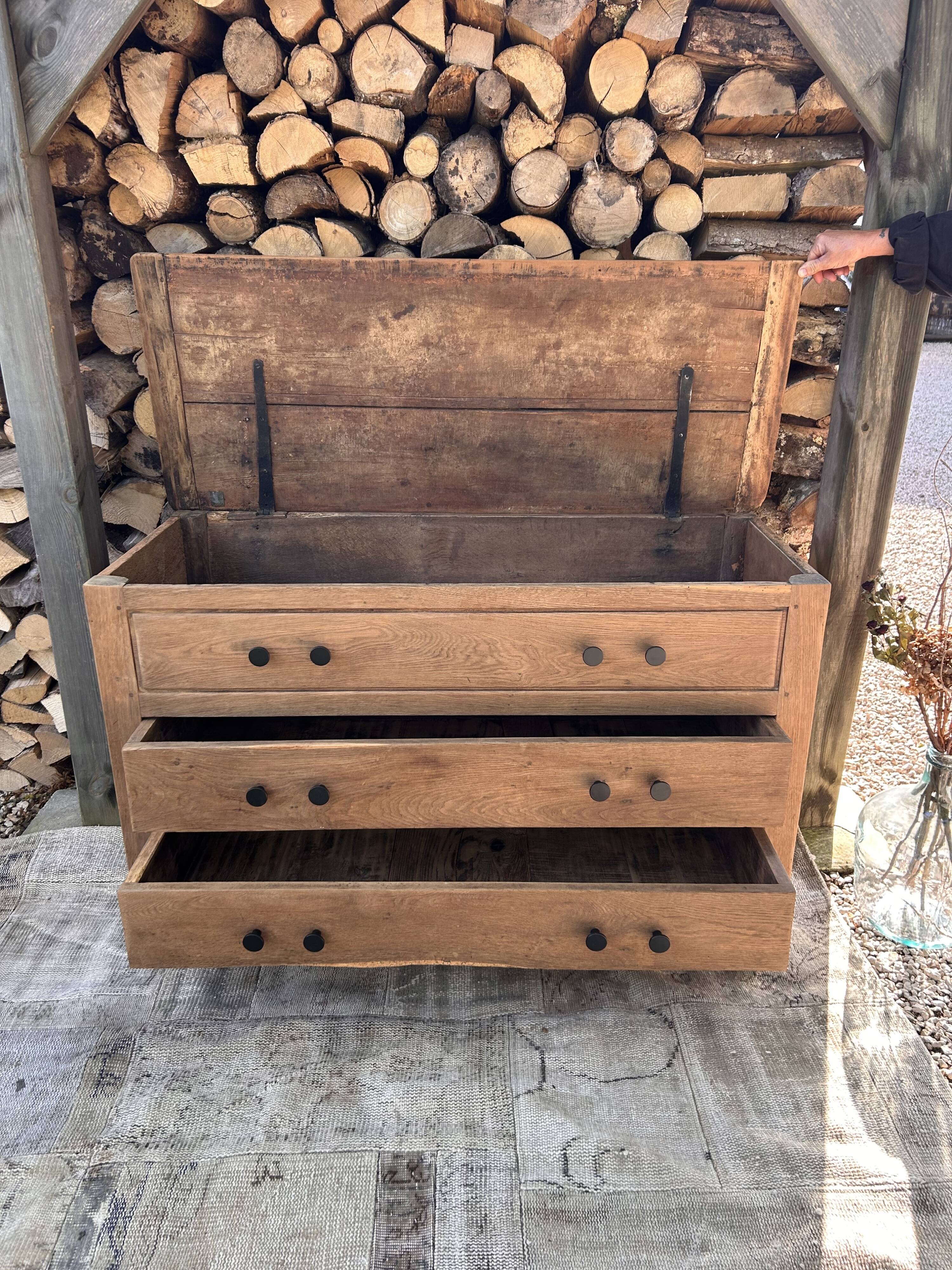 Commode ancienne massif rénovée
