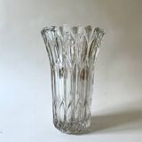 Large cut crystal vase