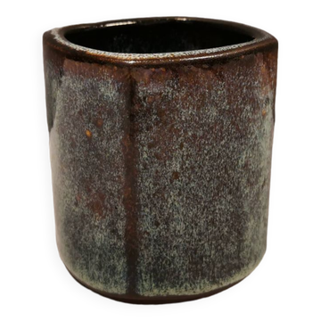 Vase en plusieurs nuances de bleu, de la poterie d'art danoise Stogo