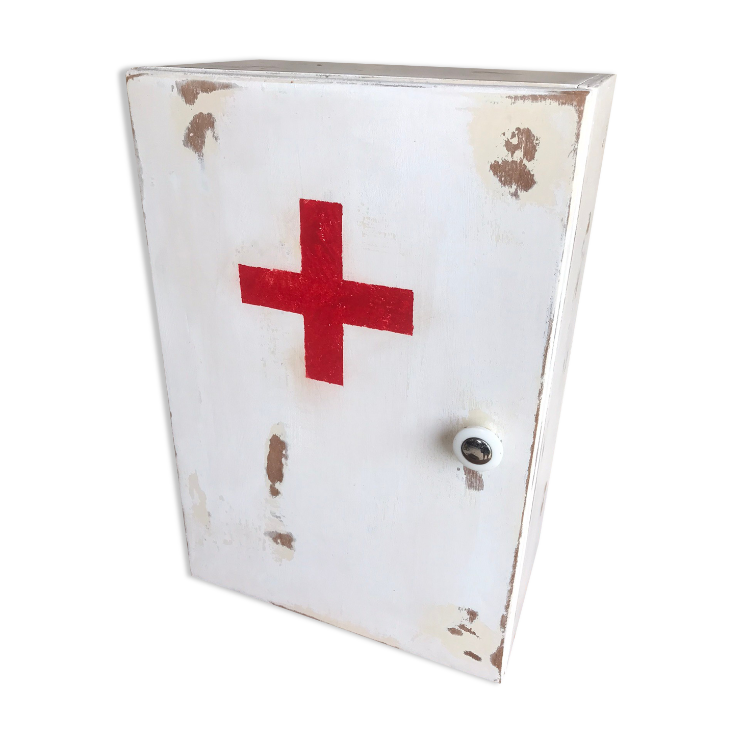 Wooden medicine cabinet