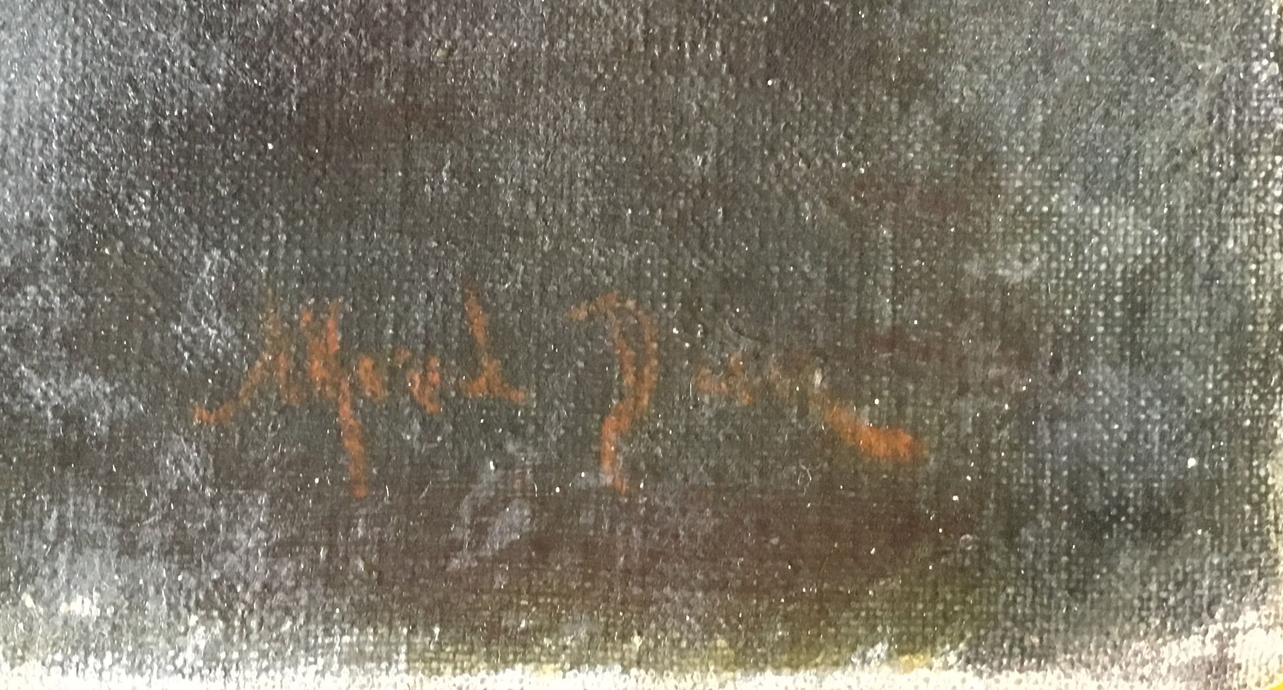 Portrait man with the mustache XIX