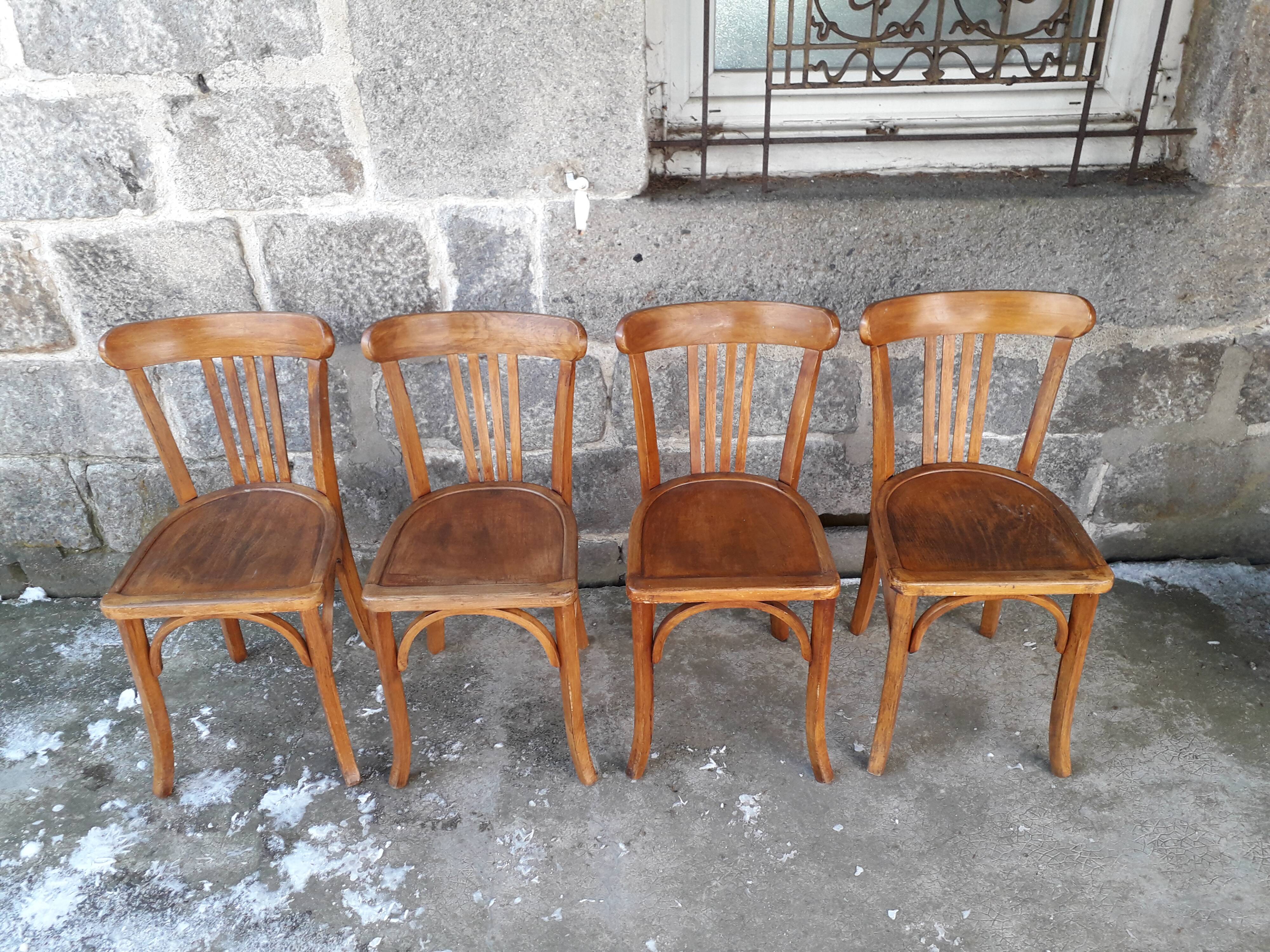 Set of four Luterma bistro chairs