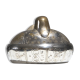 Boîte "Poule" en laiton argenté, 1970