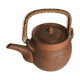 Antique terracotta teapot