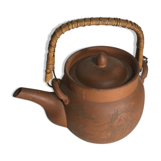 Antique terracotta teapot