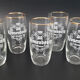Vintage beer glasses - series of 5 of the brand KRONENBOURG (60's)