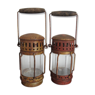 Set of two industrial lanterns