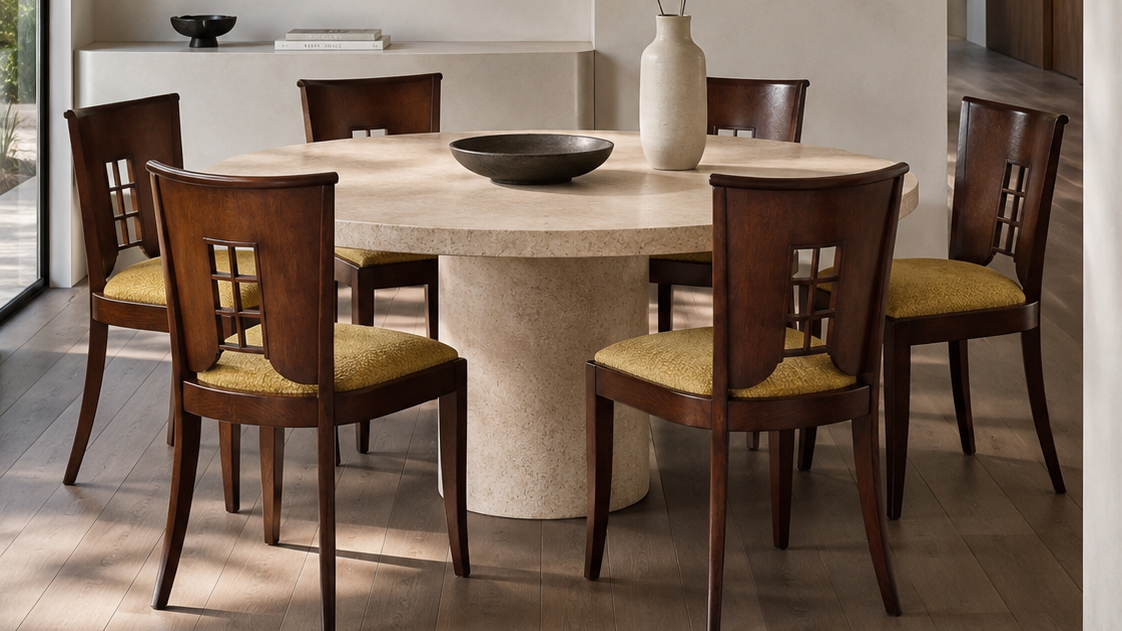 Ensemble de six chaises de salle à manger Art Déco, vers 1930.