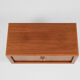 Midcentury Danish sideboard in teak with tambour doors by Dyrlund 1960s - metal legs
