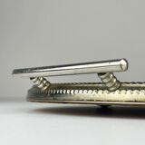 Vintage metal tray with mirror, Italy, 1970s