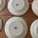 Set of 10 Moulin des loups plates