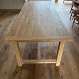 Antique solid oak farmhouse table