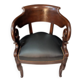 Empire armchair in mahogany