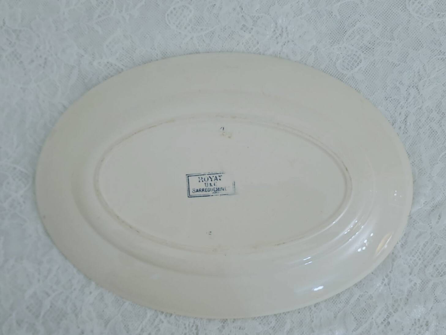 Sarreguemines "Royat" oval dish
