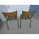 Lot of chairs in metal and wood