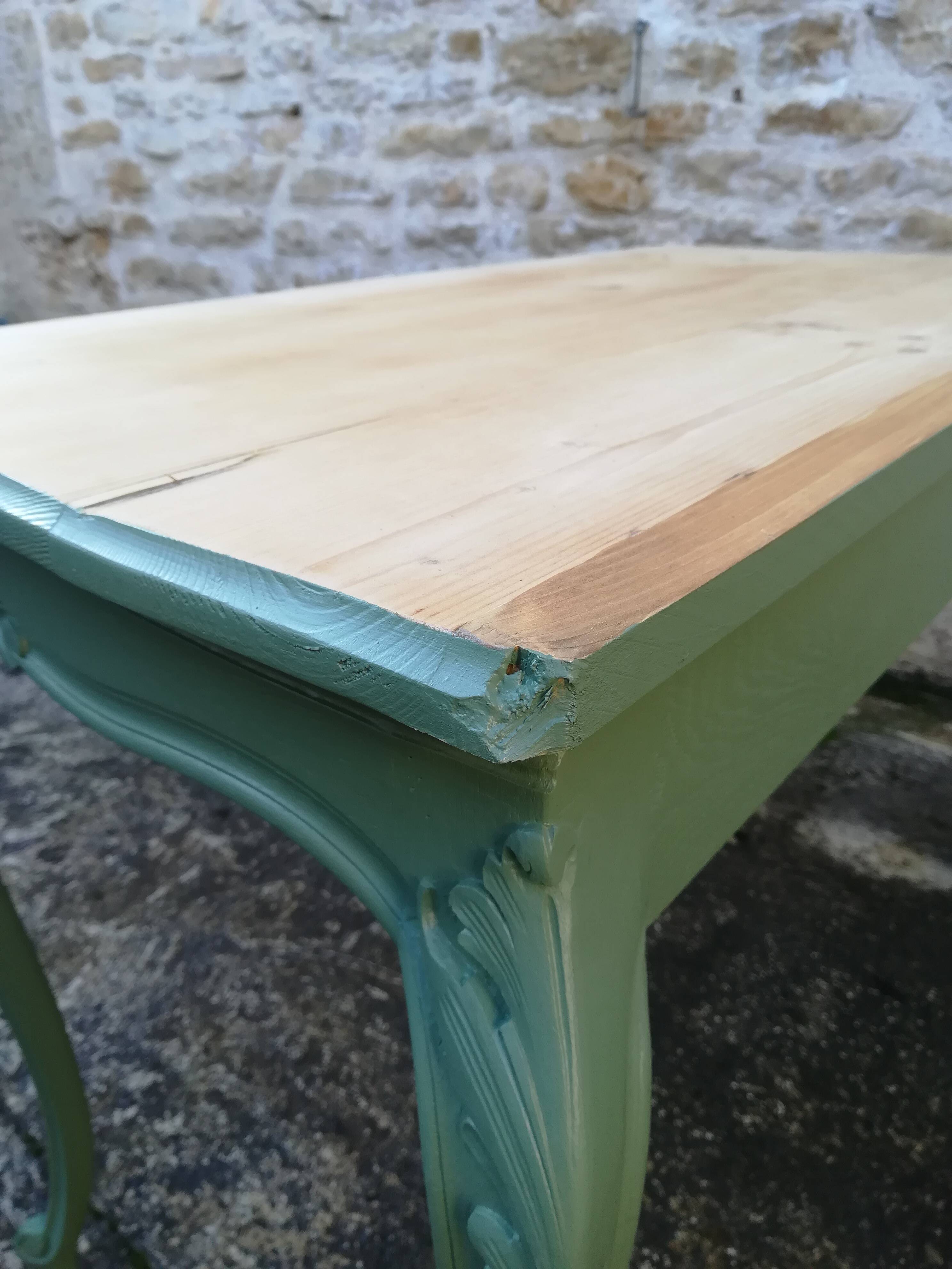 Louis XV style curved desk