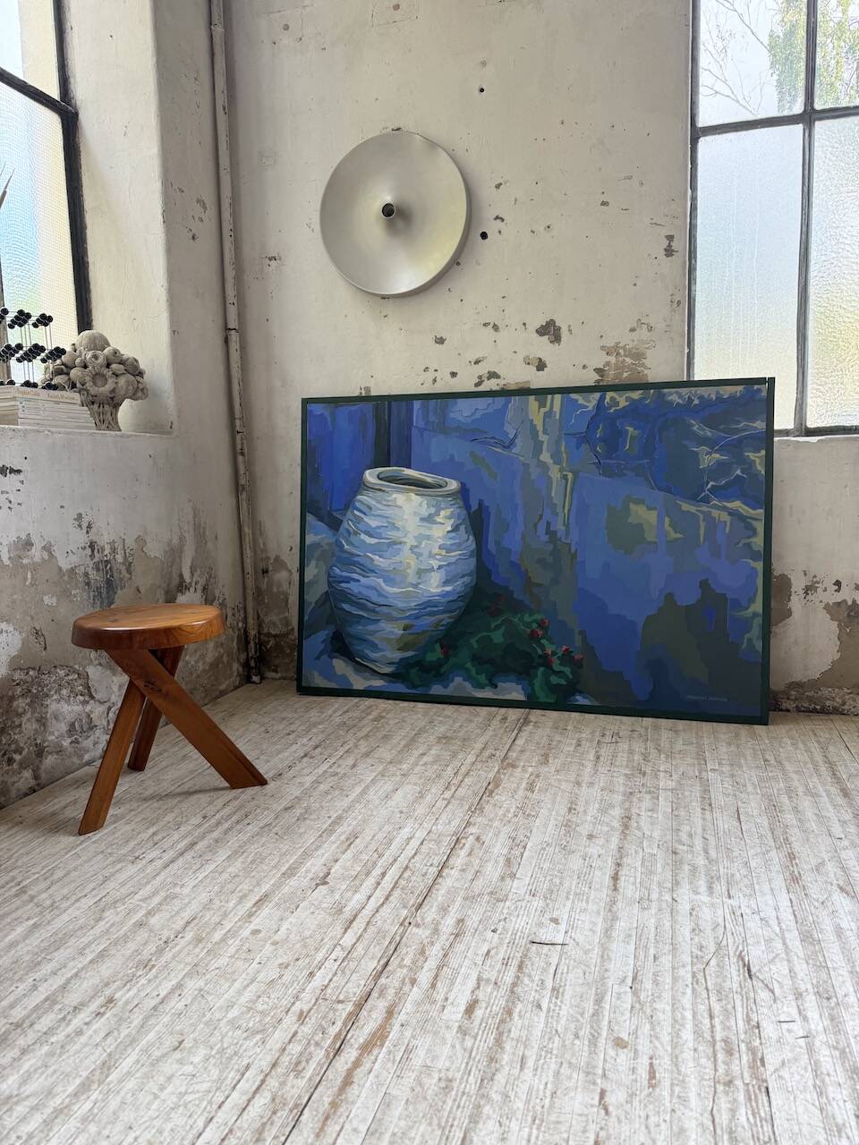 Saunière Audouze XL blue jar painting