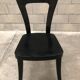 Series 12 black bistro chairs of the 70s