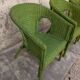 Ensemble de 4 fauteuils en rotin