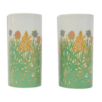 Paire de vases en porcelaine de Rosenthal