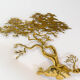 Brass wall sculpture