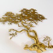Brass wall sculpture