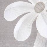 Contemporary fabric flower floor lamp