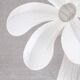 Contemporary fabric flower floor lamp