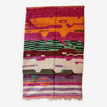 Boujad. purple moroccan rug, 174 x 264 cm