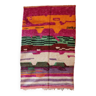 Boujad. purple moroccan rug, 174 x 264 cm