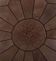 Brown leather pouf - handmade Morocco
