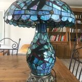 Lampe en verre de vitraux