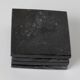 Madeji – Black square coasters in natural marble – set of 4