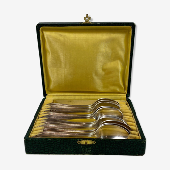 Coffret 12 petites cuillères métal argenté