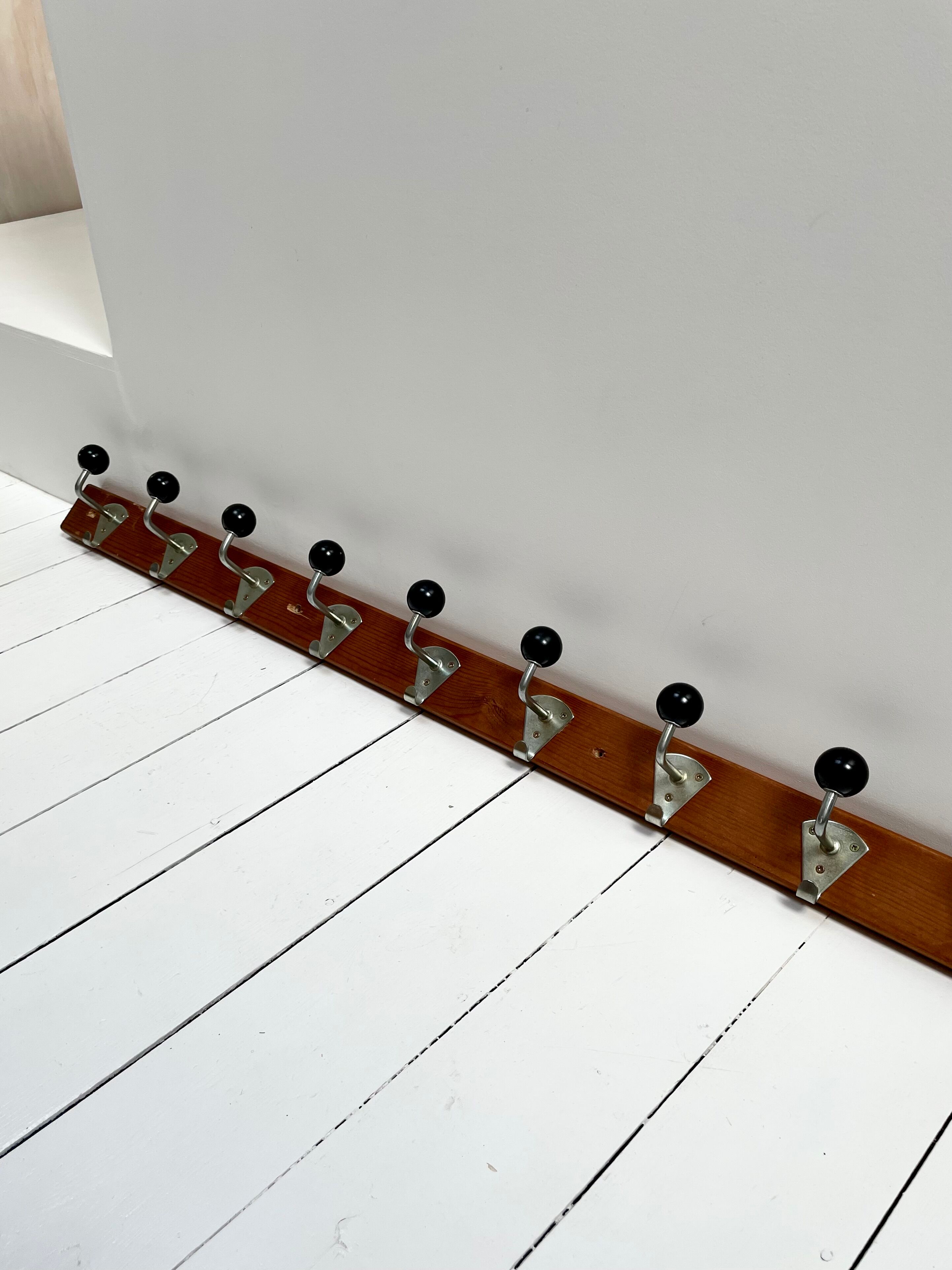 Vintage school wall rack