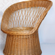 Fauteuil rotin dos éventail