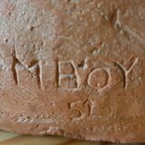 Bust woman of the 50s in terracotta