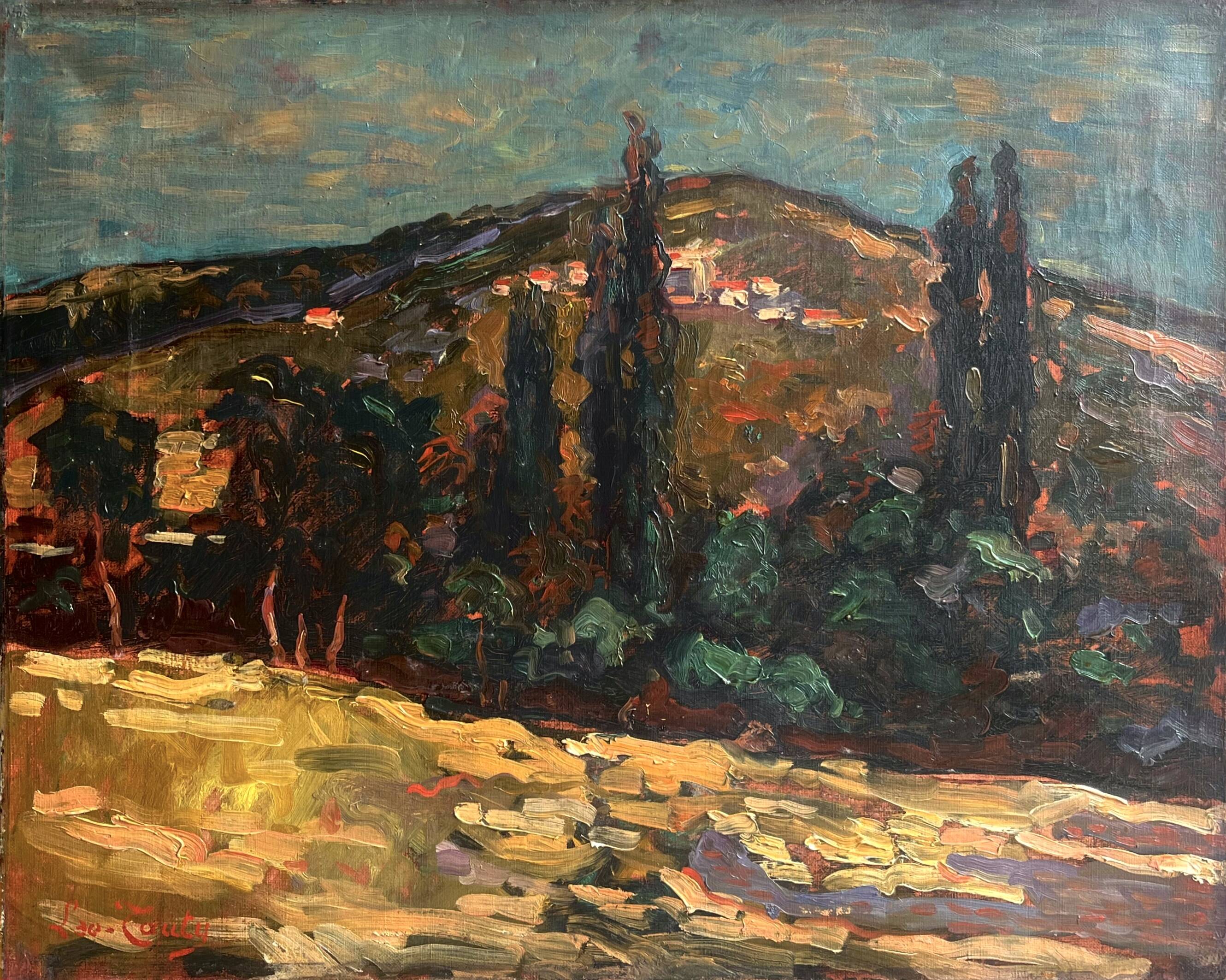 Landscape of Provence, 20th century, signed, oil on canvas, 50x65cm, unframed