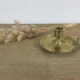 Brass cellar rat candle holder