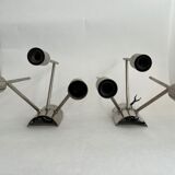 Set of three design wall lamps 1970