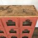 Former craft furniture with seed grocery drawers early 20th patinated