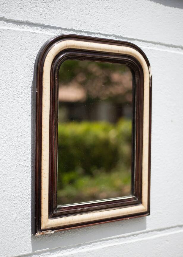 Vintage wall mirror, Napoleon III mirror, wood and stucco mirror, wall mirror, interior decoration