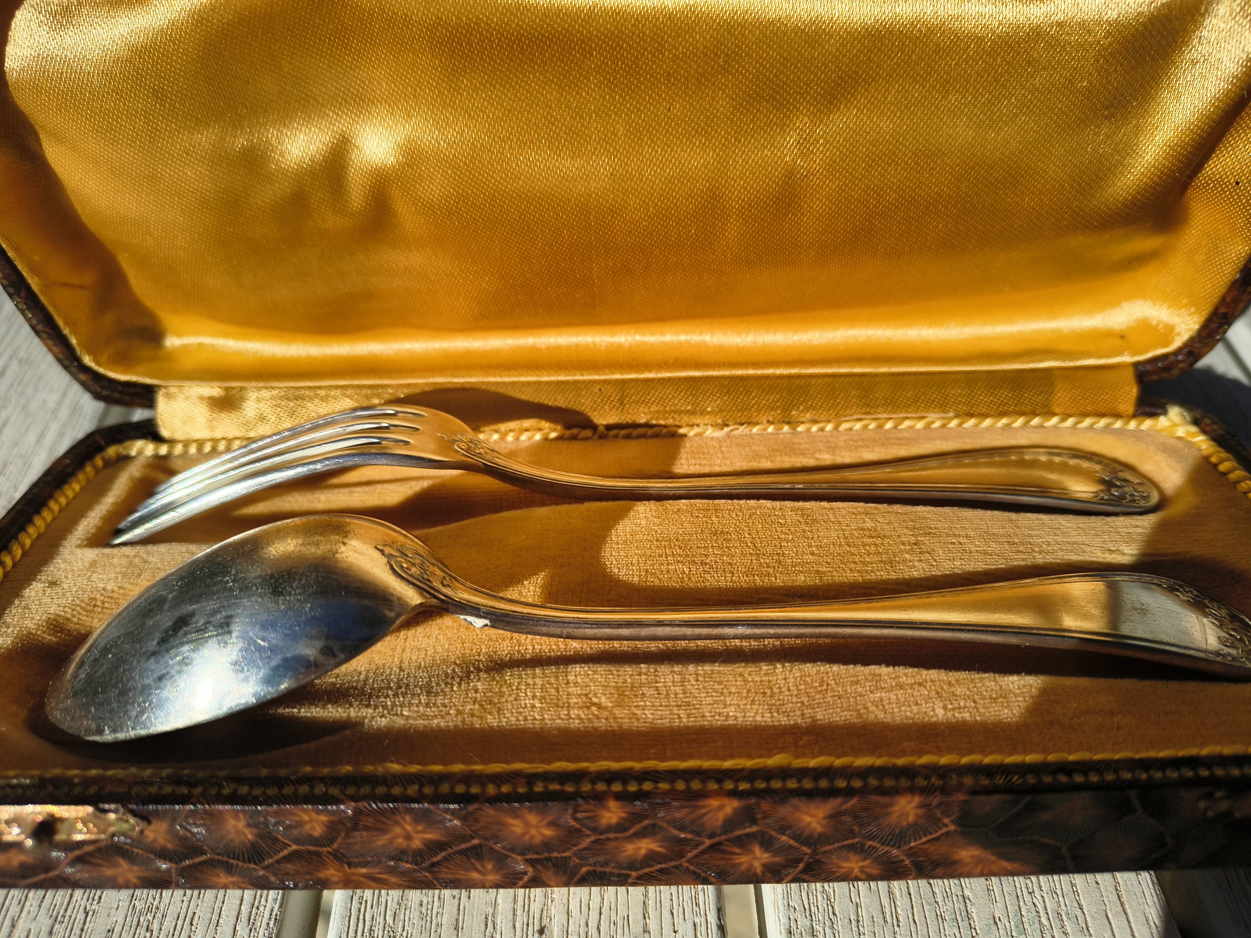 Baptism cutlery set box