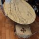 Very beautiful marble table with aluminum legs signed Venture