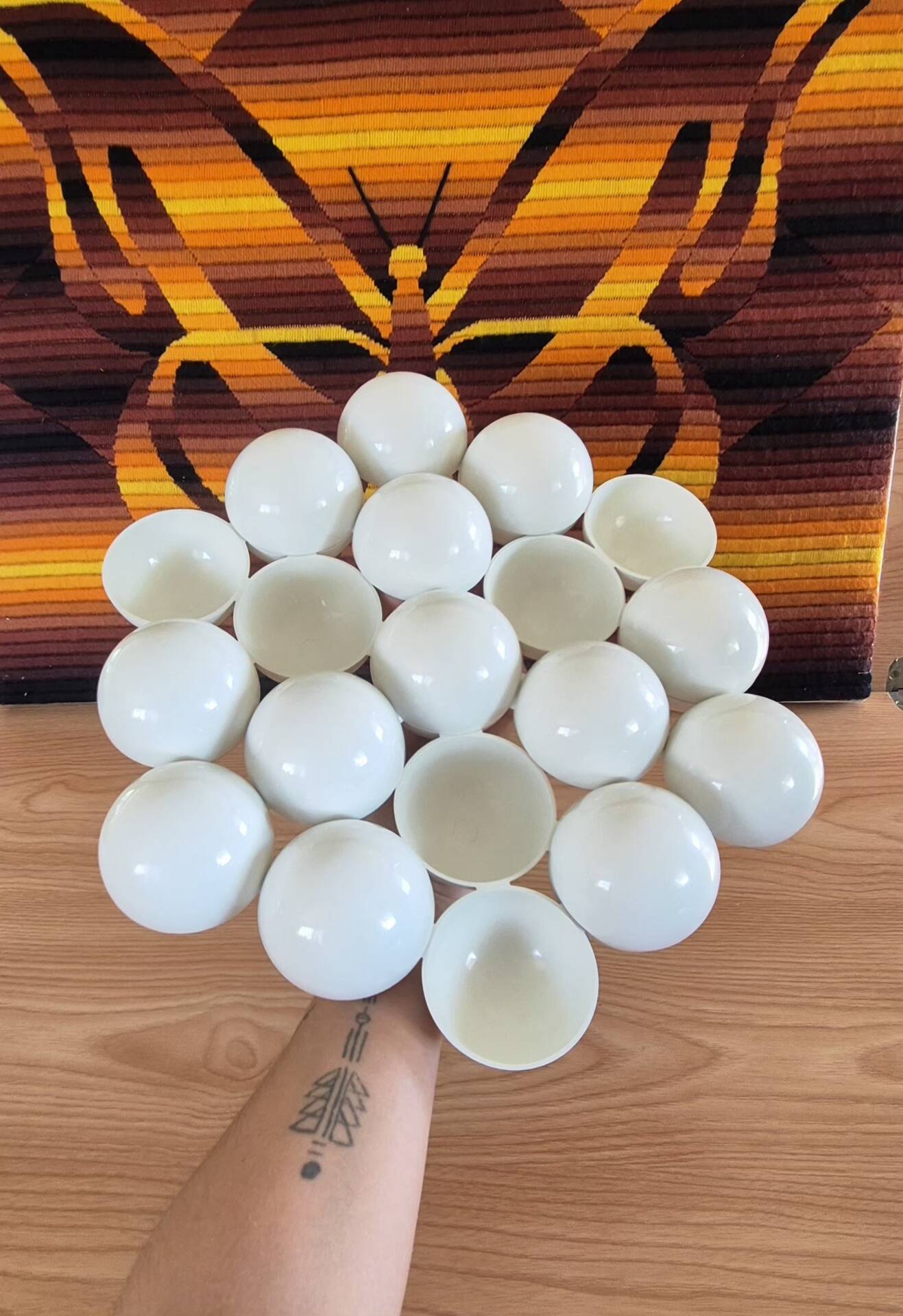 Articulated aperitif platter "Amuse-Gueule" – Yonel Lebovici (c. 1972)