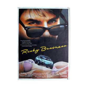 Affiche cinéma originale "Risky Business" Tom Cruise