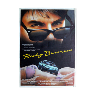 Original movie poster "Risky Business" Tom Cruise